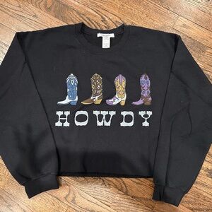 Project Social T Howdy  Sweatshirt (size xs/s)